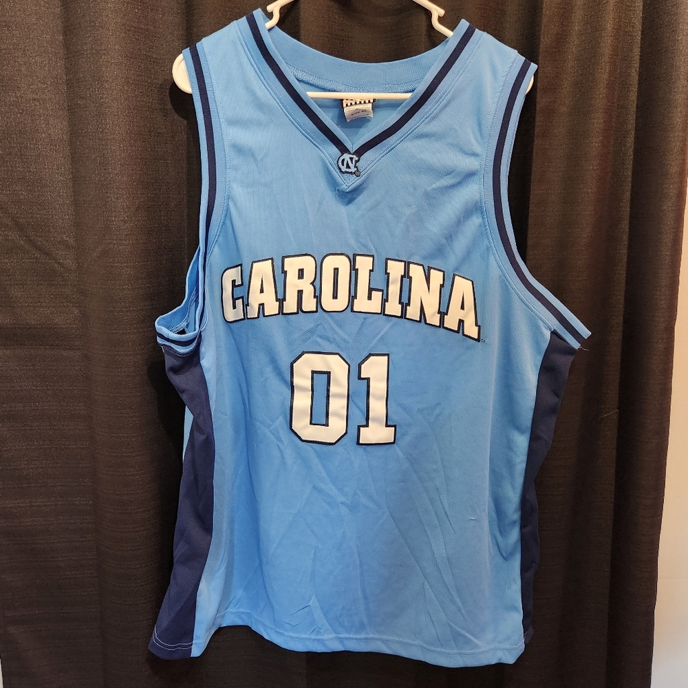 Foot Locker UNC North Carolina Tar Heels Blue #01 Basketball Jersey Mens XL